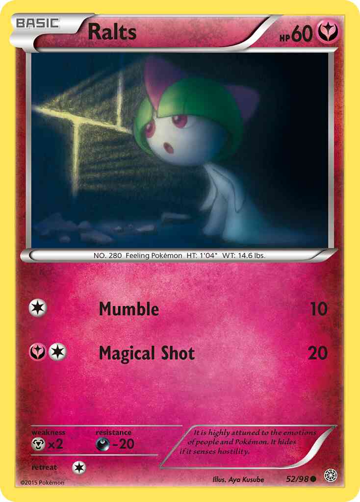 Ralts - 52/98 - Common [xy7-52] [Non-Holo]