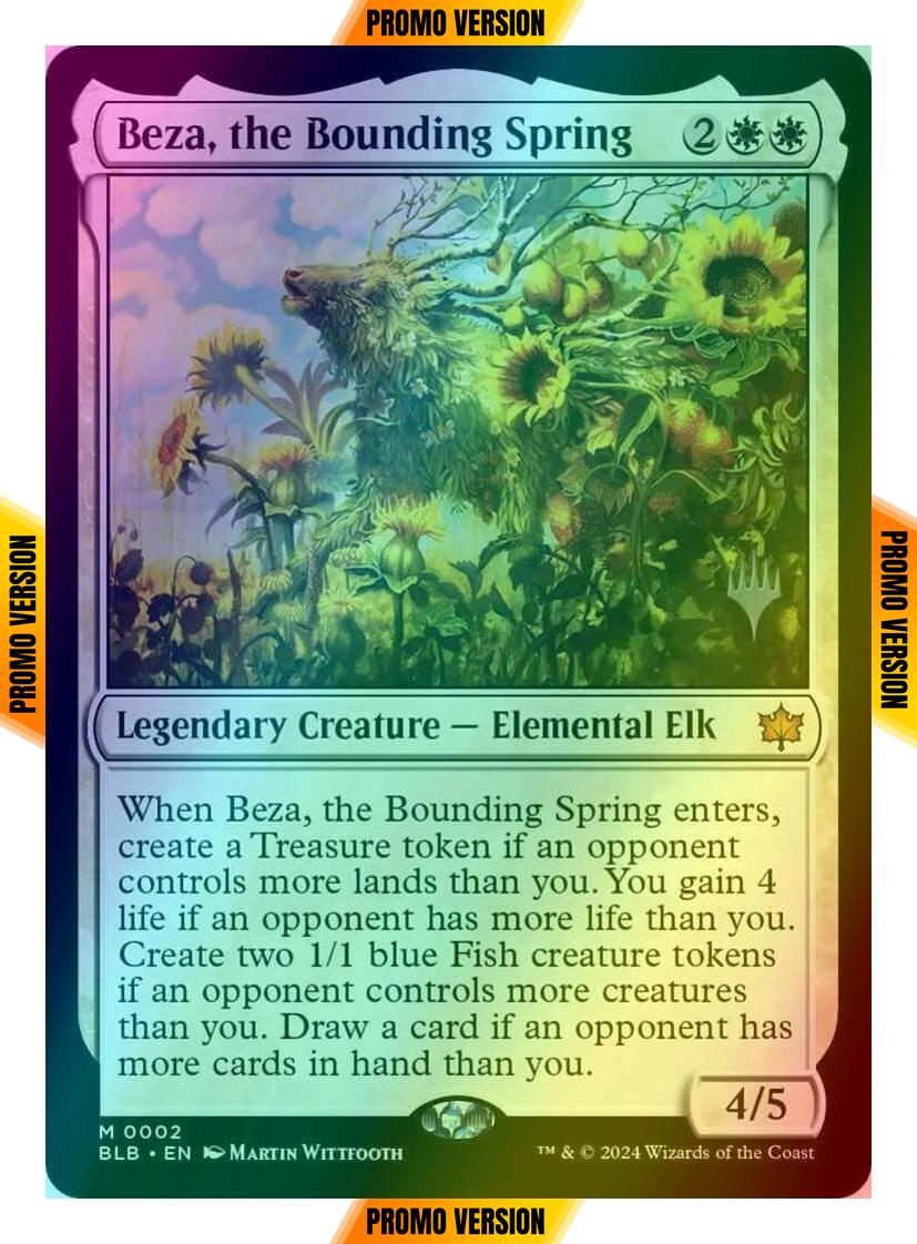 Beza, the Bounding Spring [2p] [Promo Pack] [Bloomburrow: Promos] [Foil]