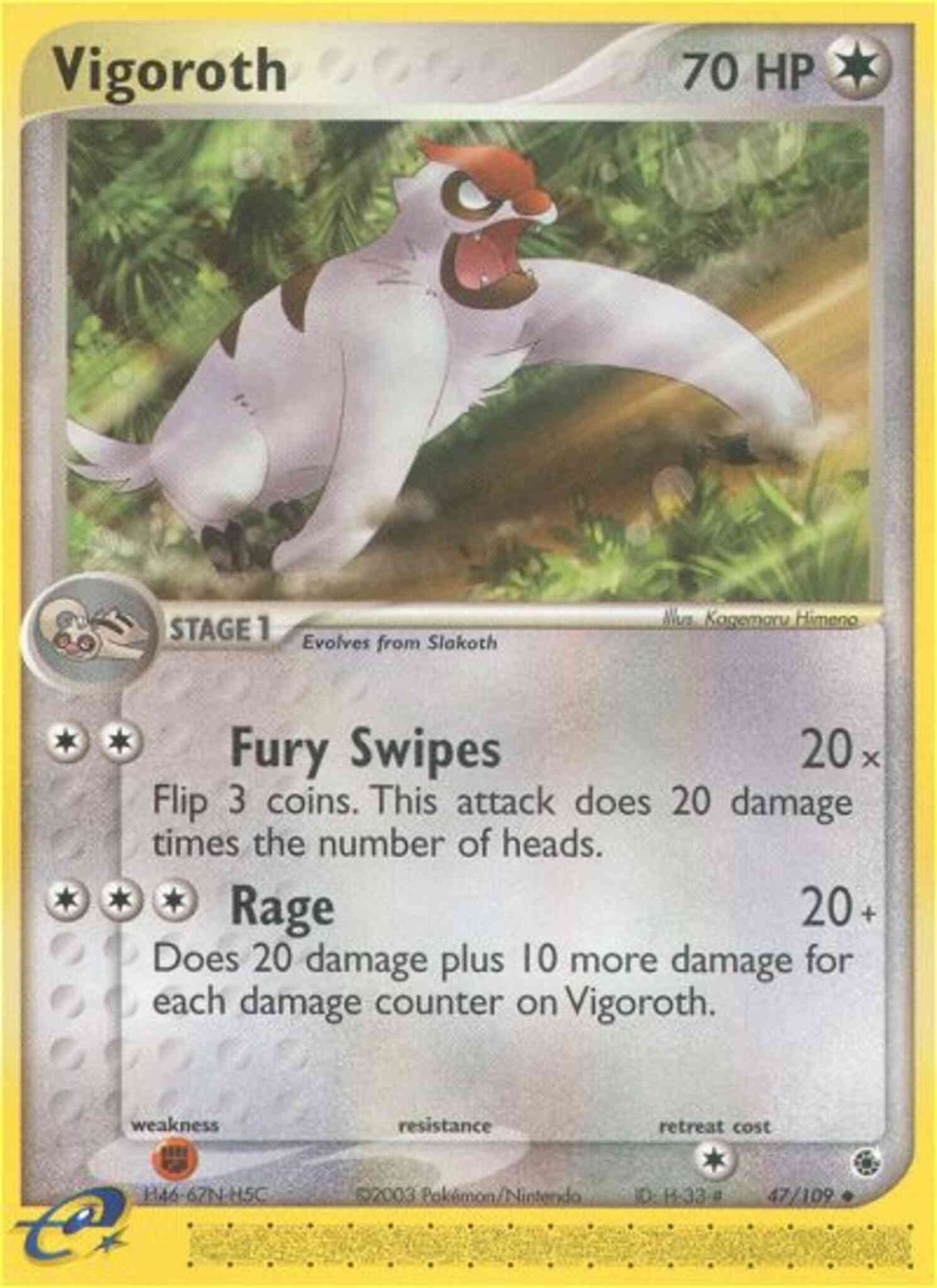 Vigoroth - 47/109 - Uncommon [ex1-47] [Non-Holo]
