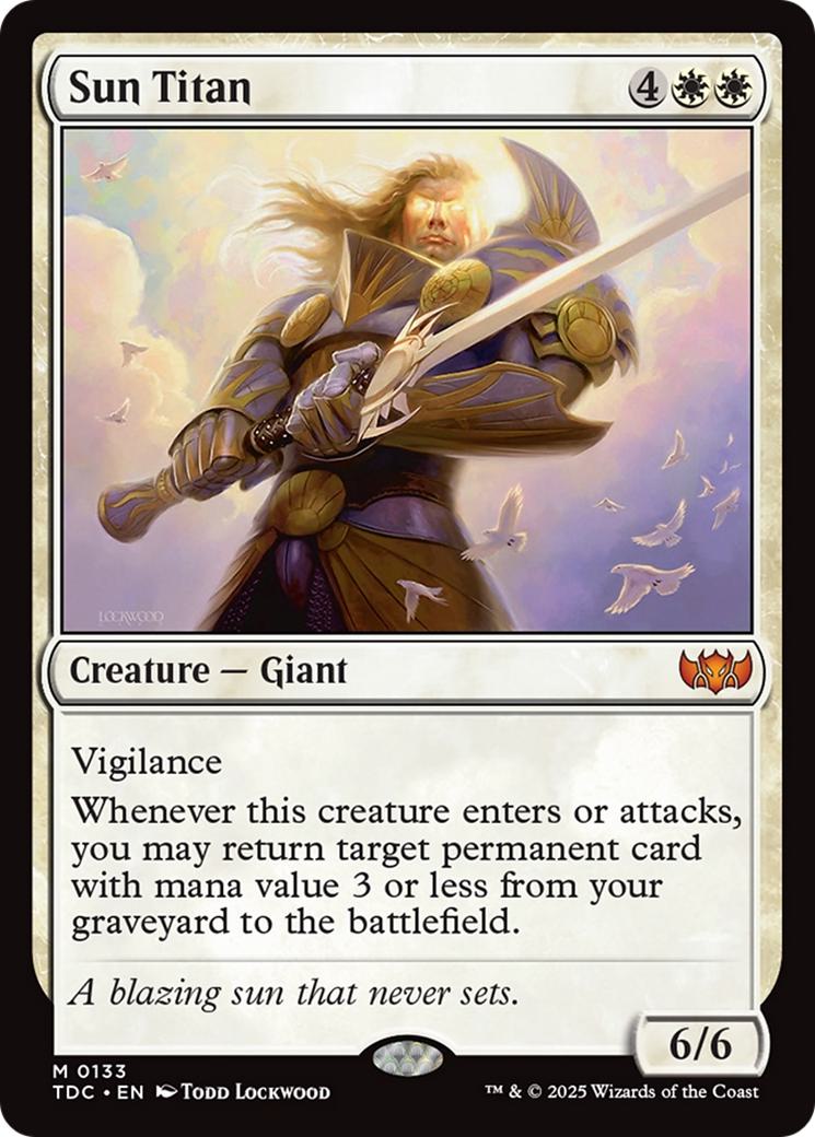 Sun Titan [133] [Tarkir: Dragonstorm: Commander] [Non-Foil]