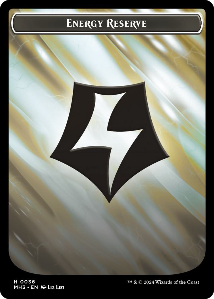 Cat Token (04) // Energy Reserve Token (36) [Modern Horizons 3: Tokens] [Non-Foil]