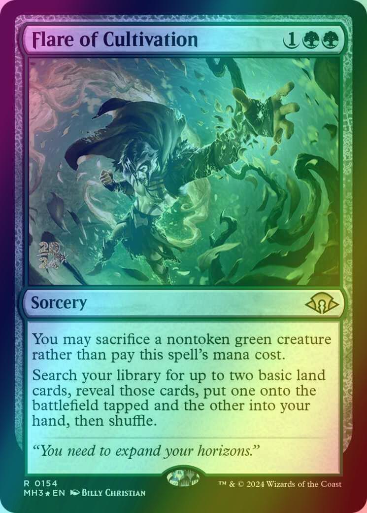 Flare of Cultivation [154s] [Prerelease] [Modern Horizons 3: Promos] [Foil]