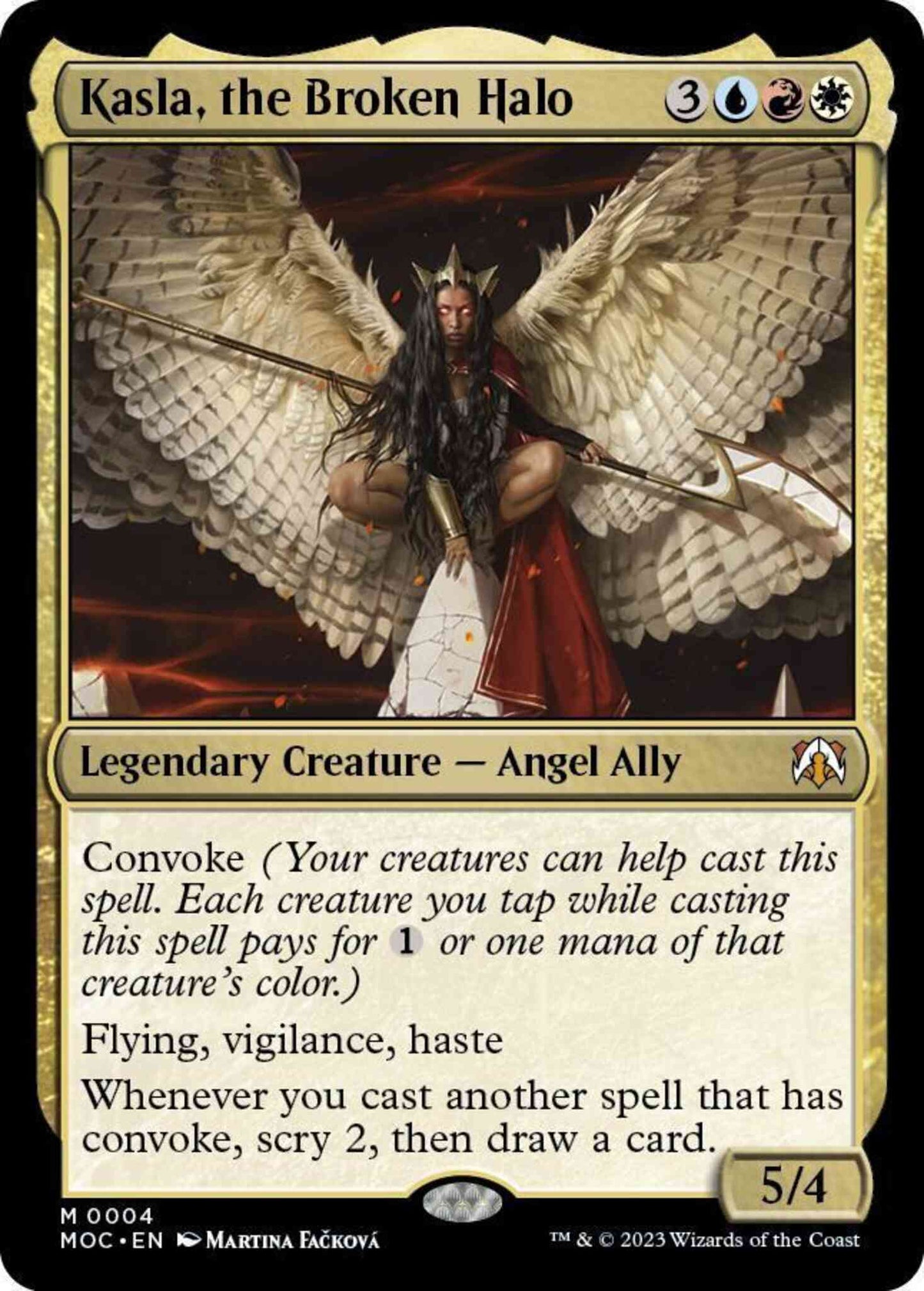Kasla, the Broken Halo [4] [March of the Machine: Commander] [Non-Foil]