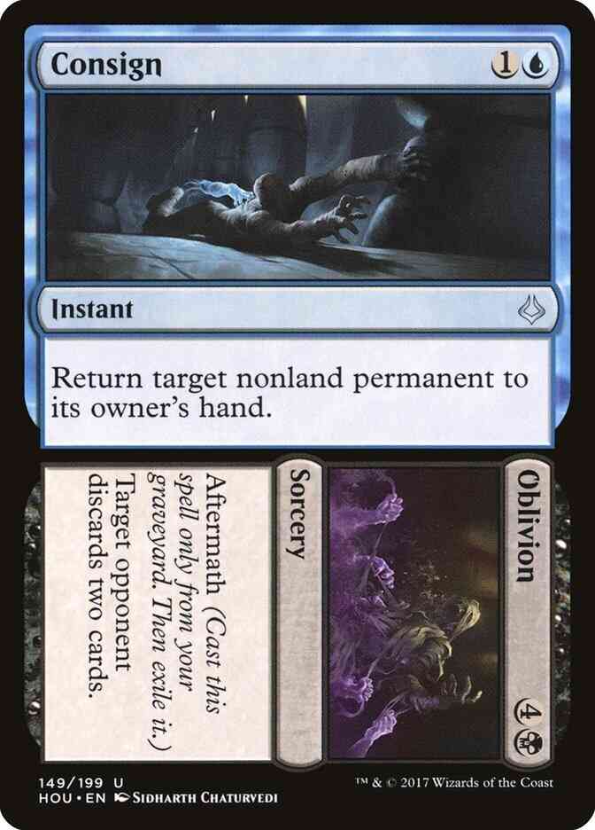 Consign // Oblivion [149] [Hour of Devastation] [Foil]