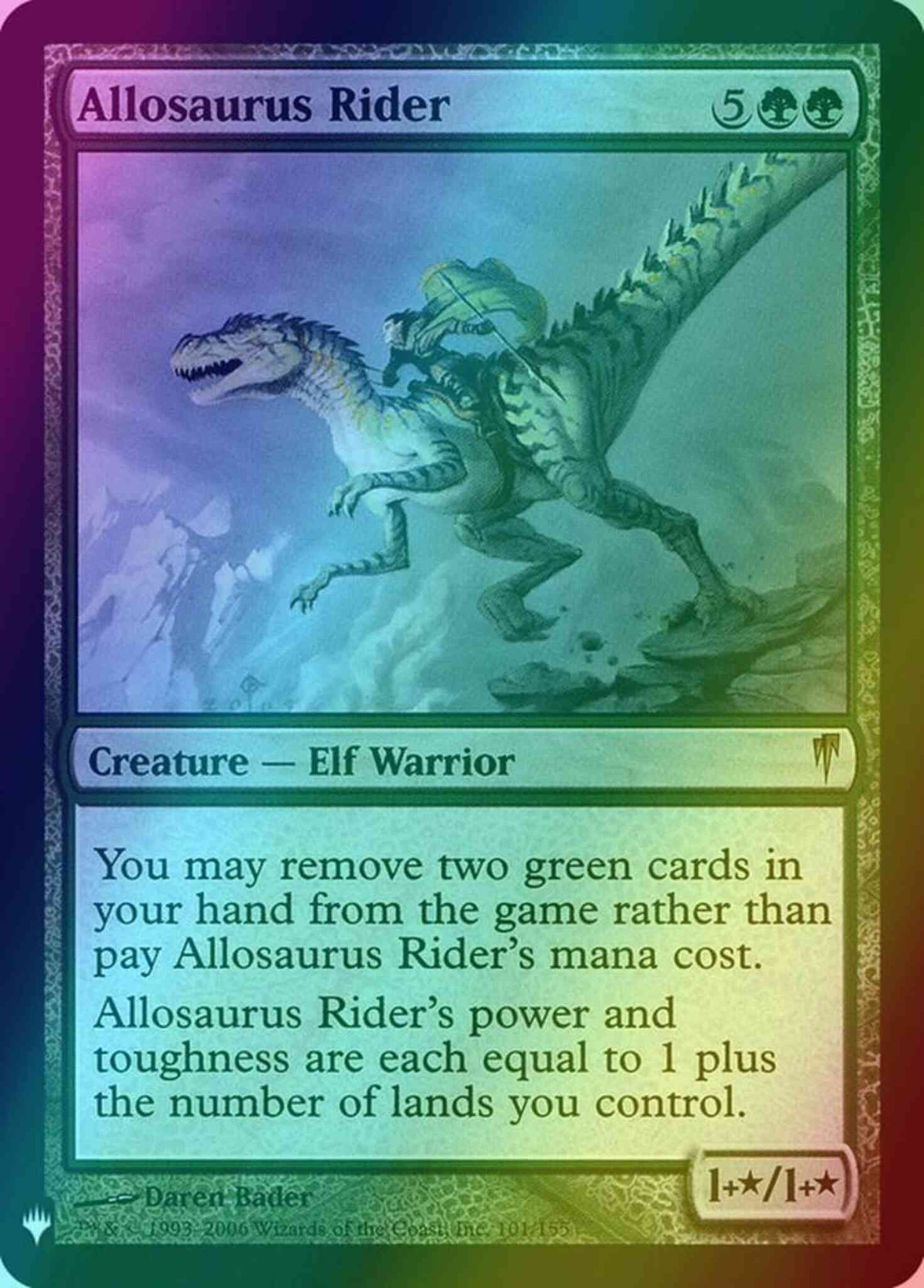 Allosaurus Rider [CSP-101] [The List] [Foil]