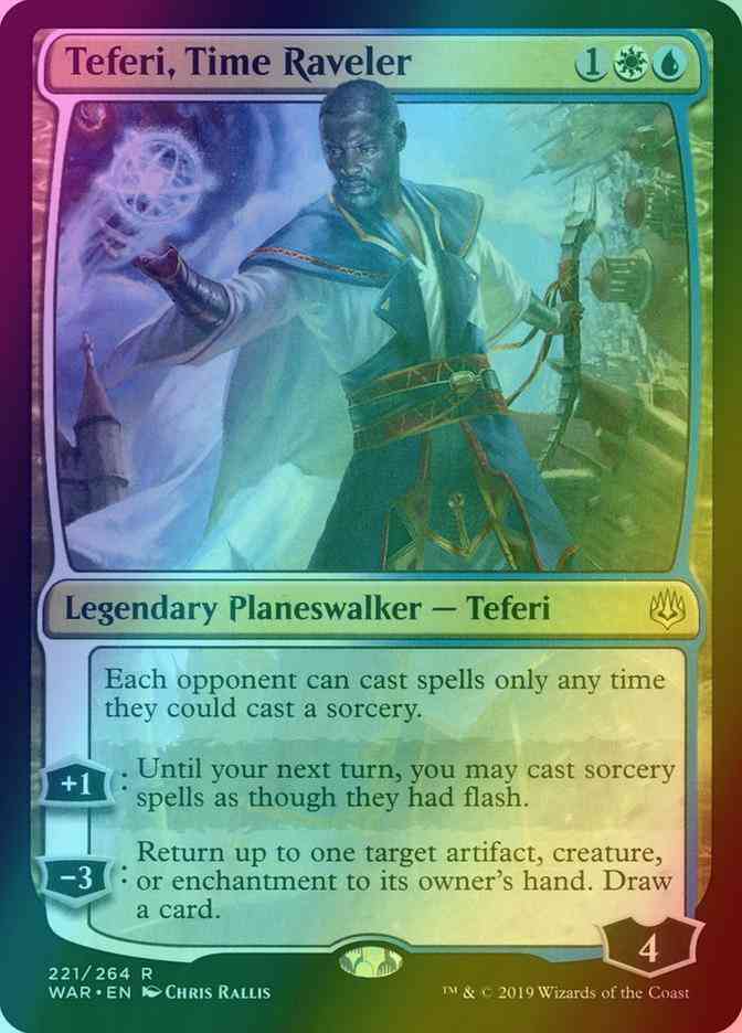 Teferi, Time Raveler [221] [War of the Spark] [Foil]