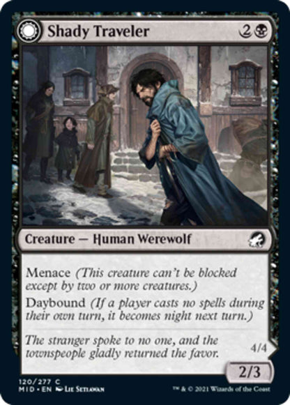 Shady Traveler // Stalking Predator [120] [Innistrad: Midnight Hunt] [Non-Foil]
