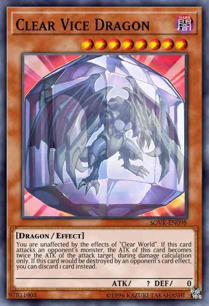 Clear Vice Dragon - SOVR-EN098 - Secret Rare - 1st Edition