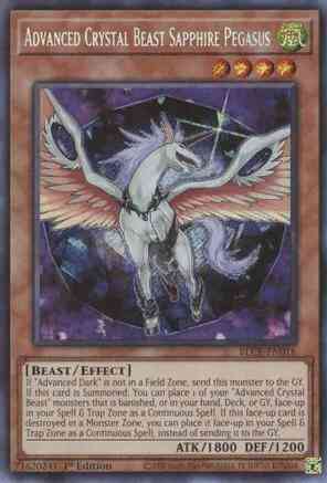 Advanced Crystal Beast Sapphire Pegasus - BLCR-EN016 - Secret Rare - 1st Edition