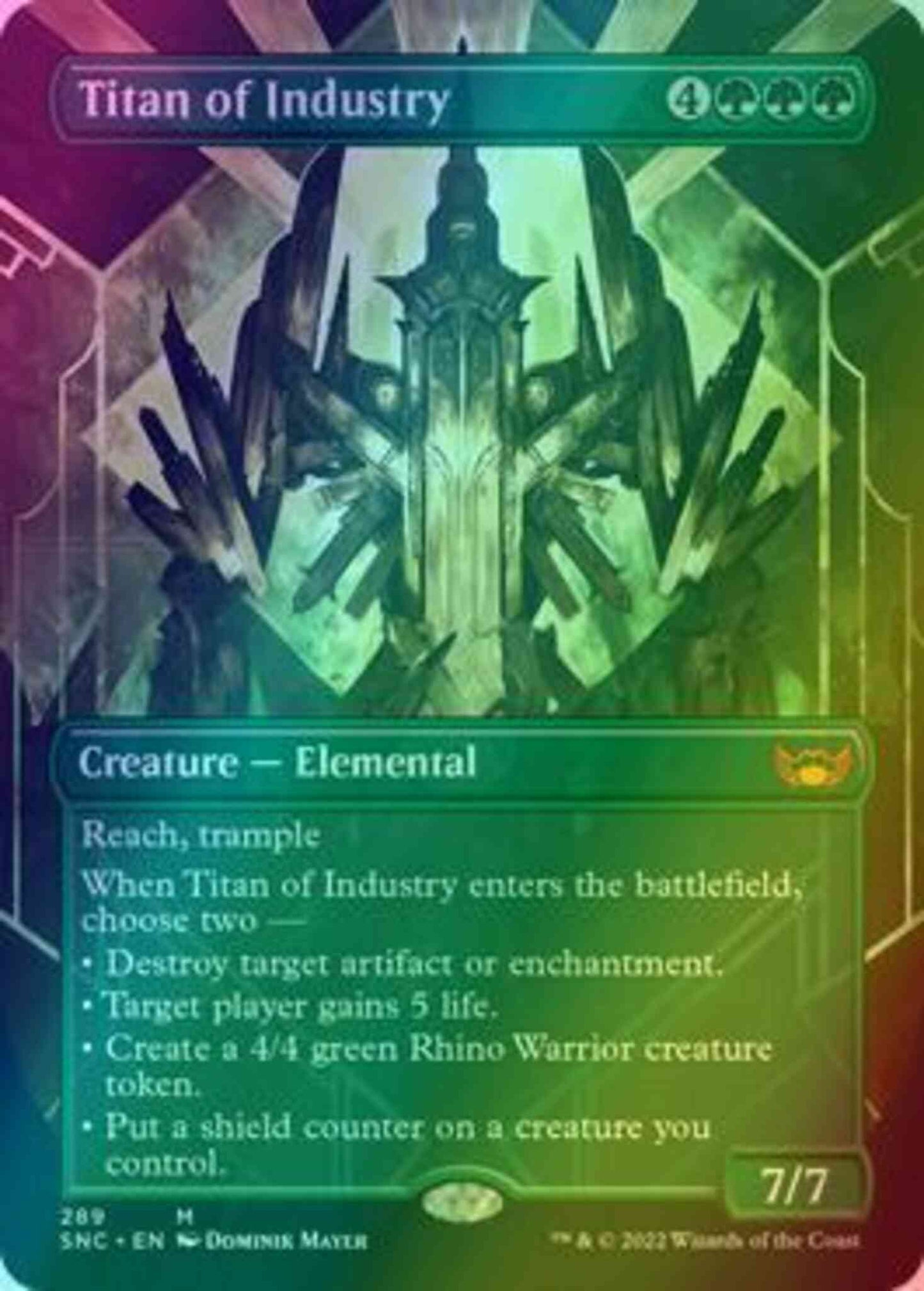 Titan of Industry [289] [Borderless] [Streets of New Capenna] [Foil]