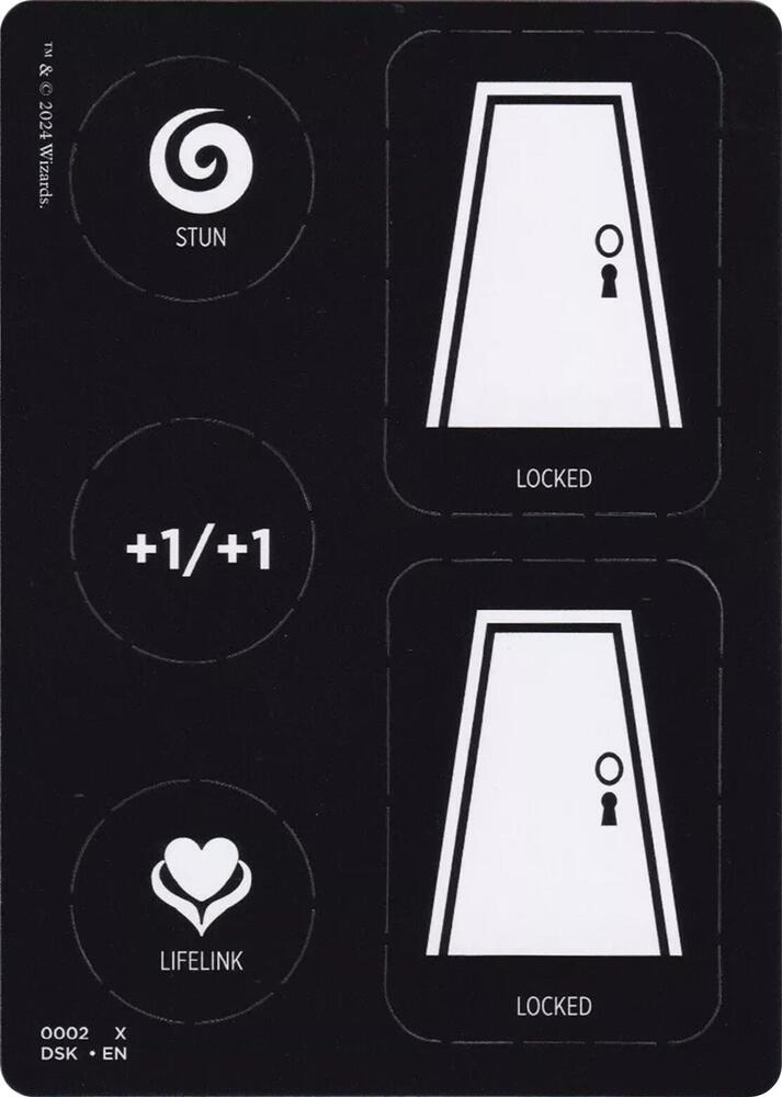 Punchcard Token (01) // Punchcard Token (02) [19/20] [Duskmourn: House of Horror: Tokens] [Non-Foil]