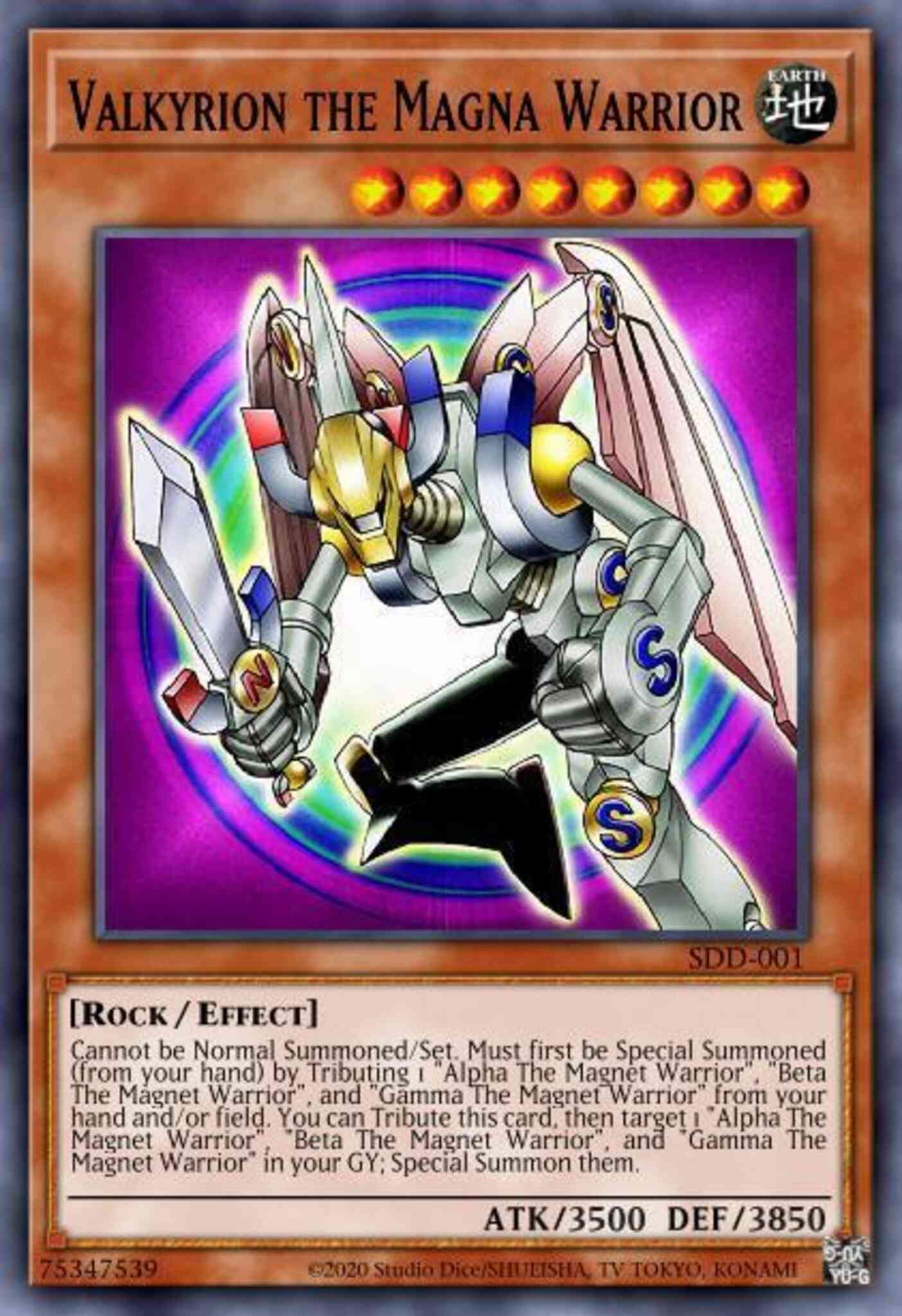 Valkyrion the Magna Warrior - SDD-001 - Prismatic Secret Rare - Limited