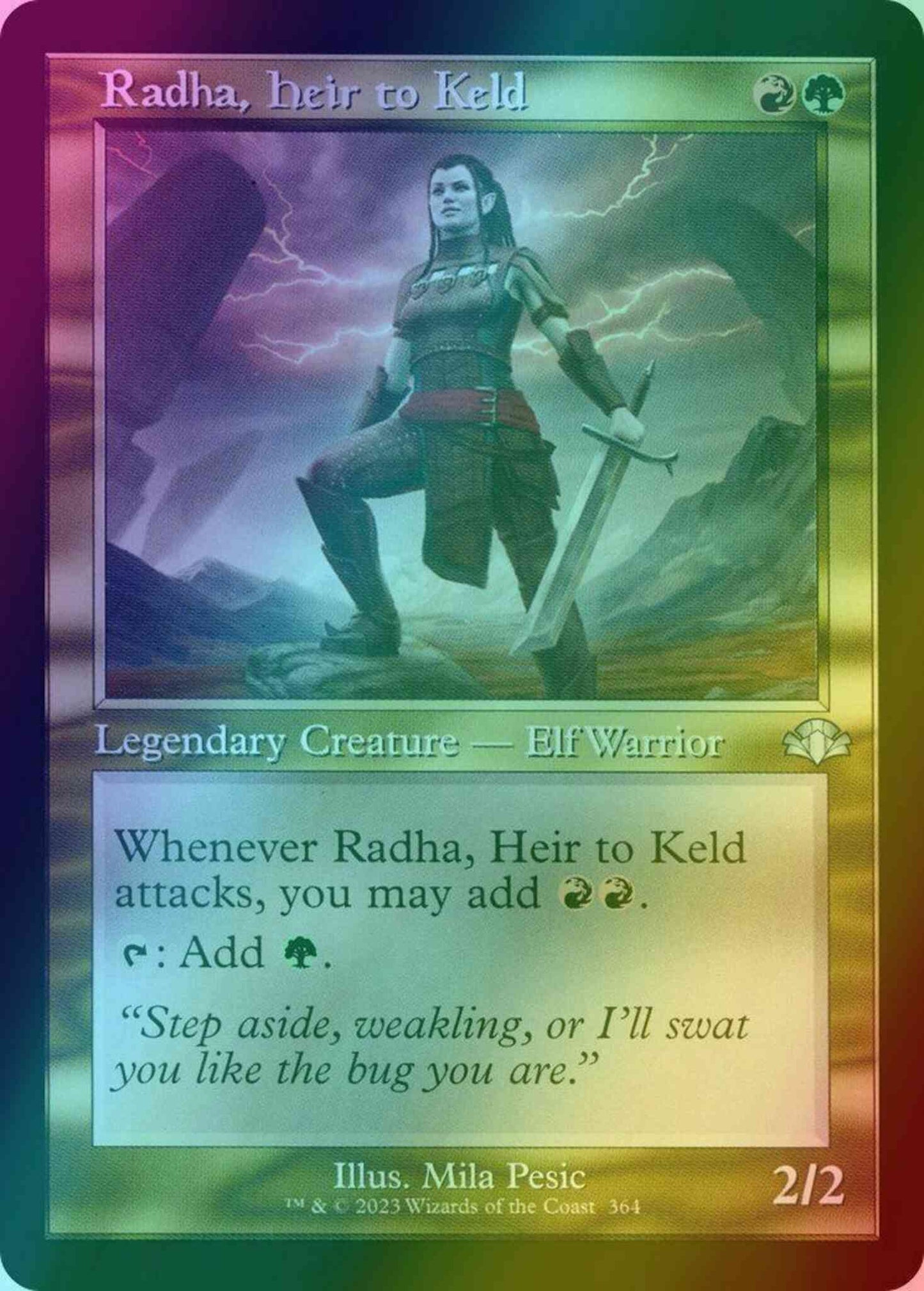 Radha, Heir to Keld [364] [Retro Frame] [Dominaria Remastered] [Foil]
