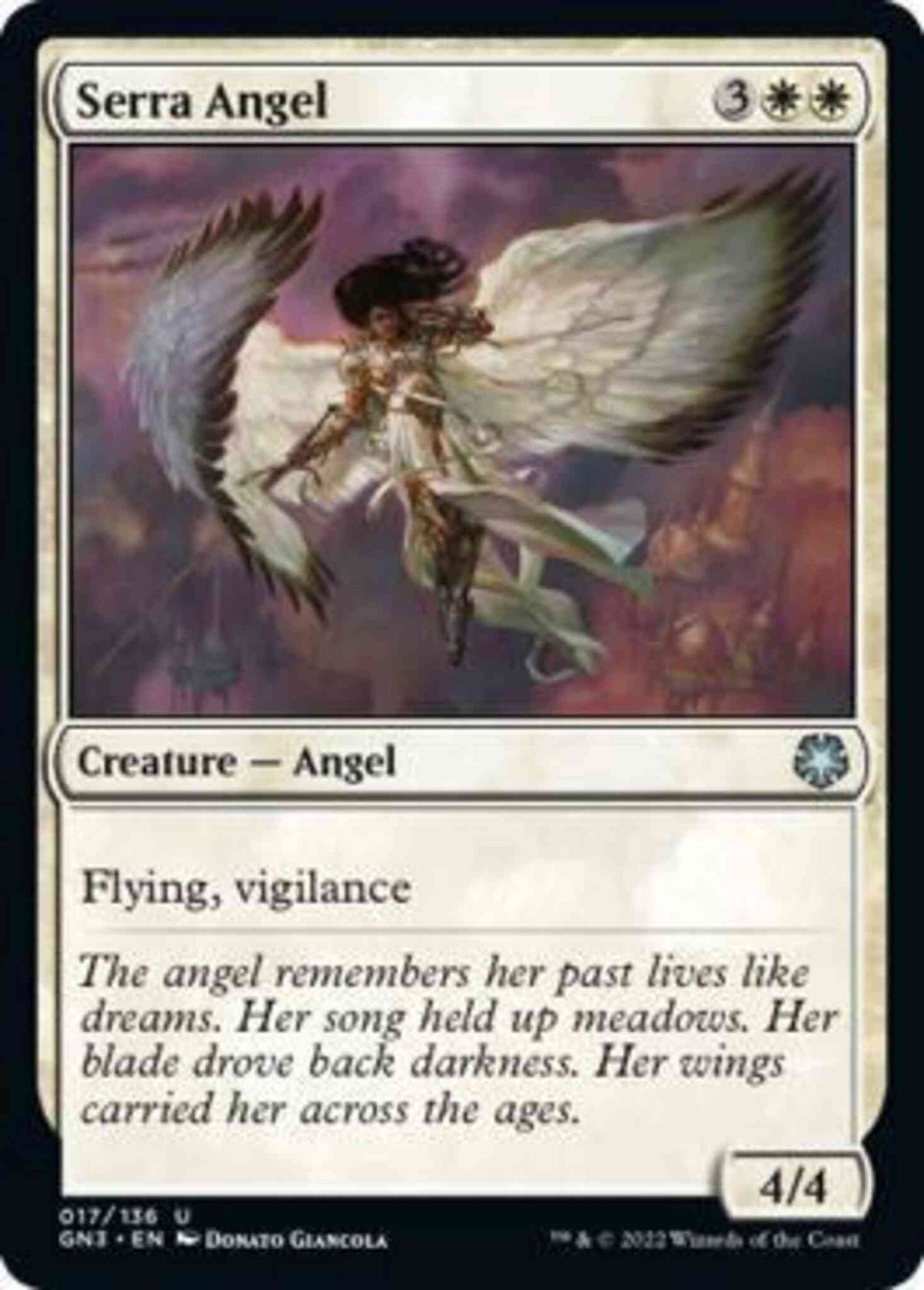 Serra Angel [17] [Game Night: Free-for-All] [Non-Foil]