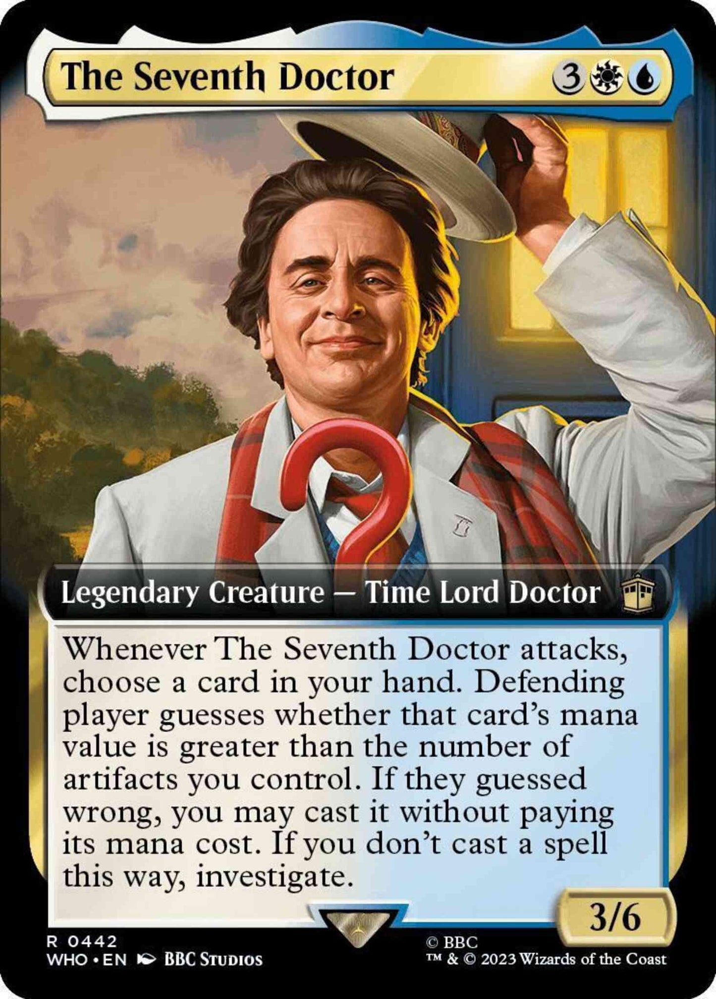 The Seventh Doctor [442] [Extended Art] [Universes Beyond: Doctor Who] [Non-Foil]