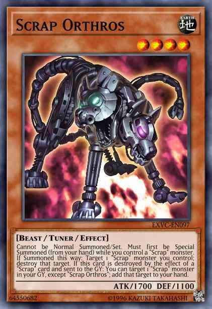 Scrap Orthros - EXVC-EN097 - Secret Rare - 1st Edition