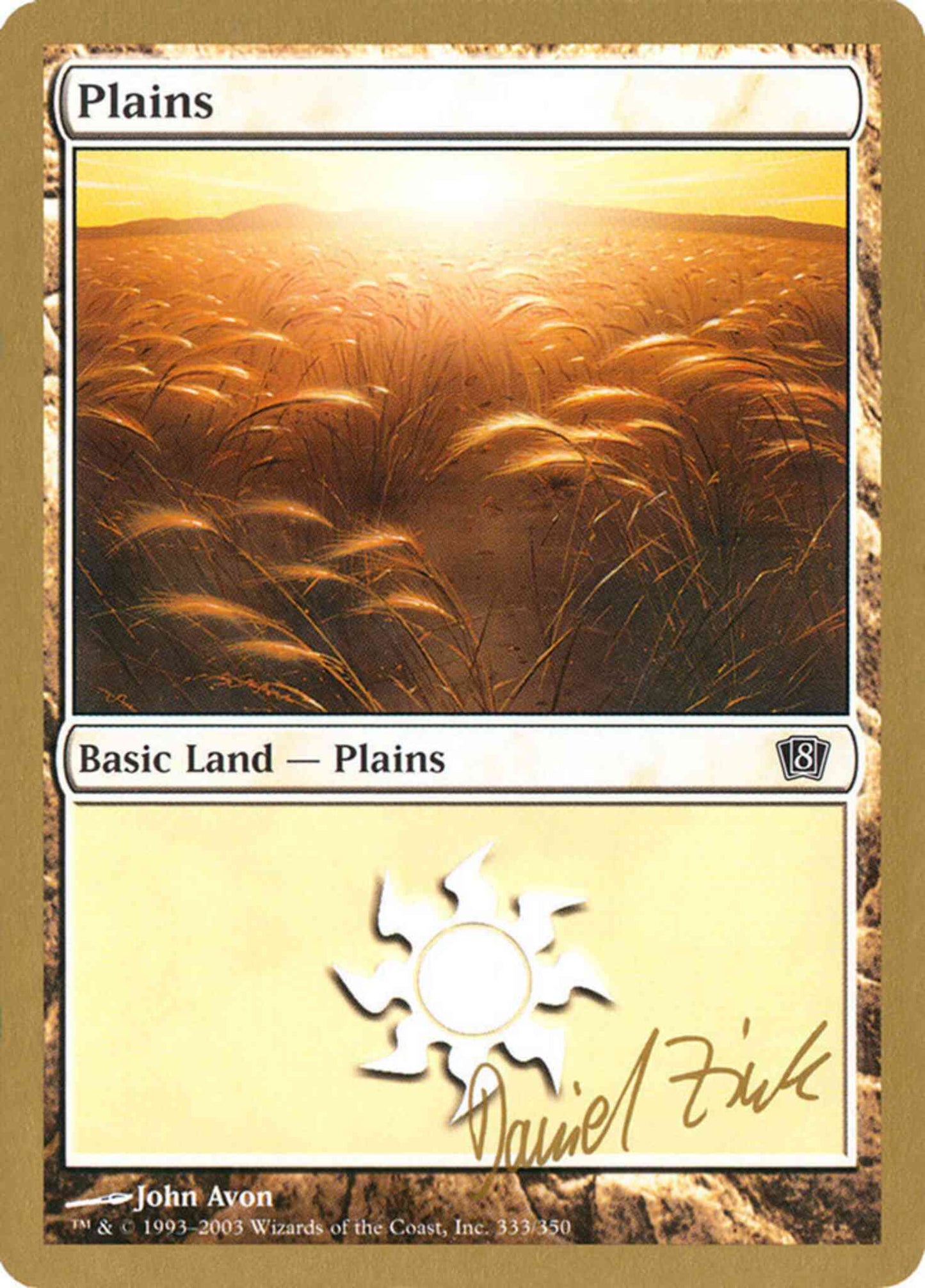 Plains [dz333] [333] [World Championship Decks 2003] [Non-Foil]