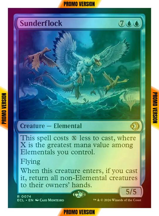 Sunderflock [74p] [Promo Pack] [Lorwyn Eclipsed: Promos] [Foil]