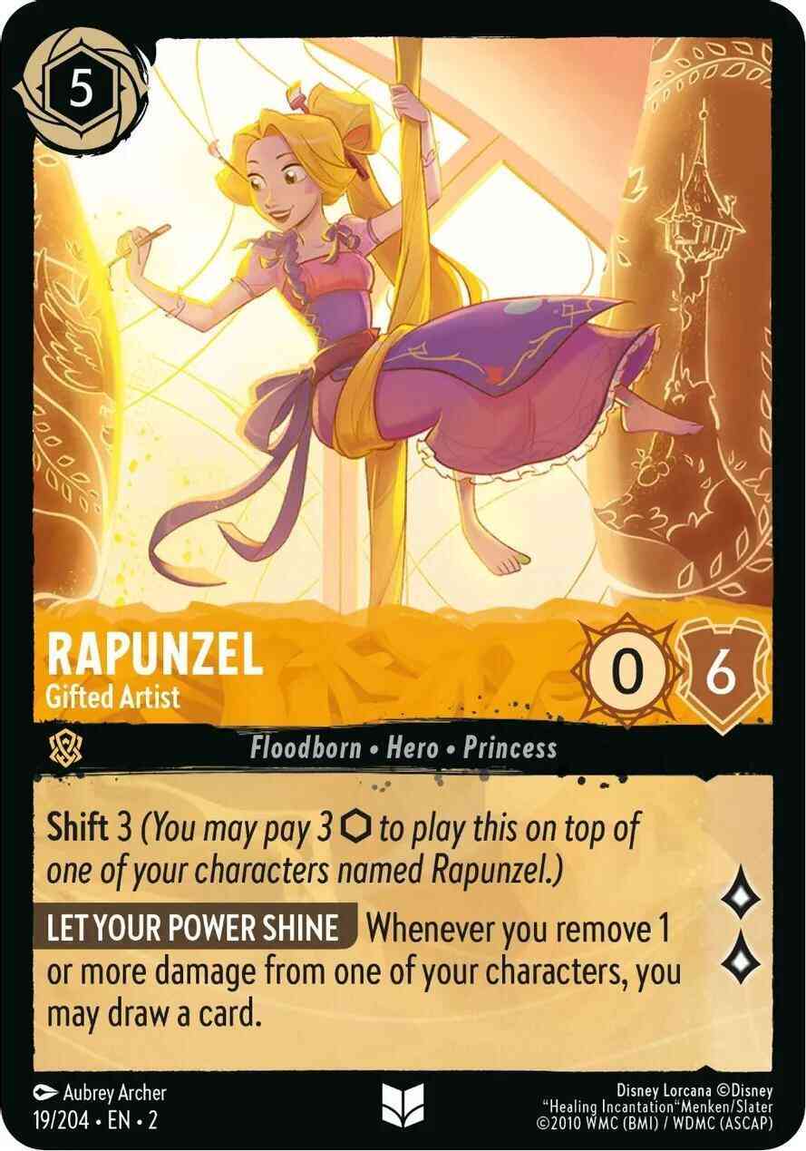 Rapunzel - Gifted Artist - 19/204 [Rise Of The Floodborn] [Non-Foil]