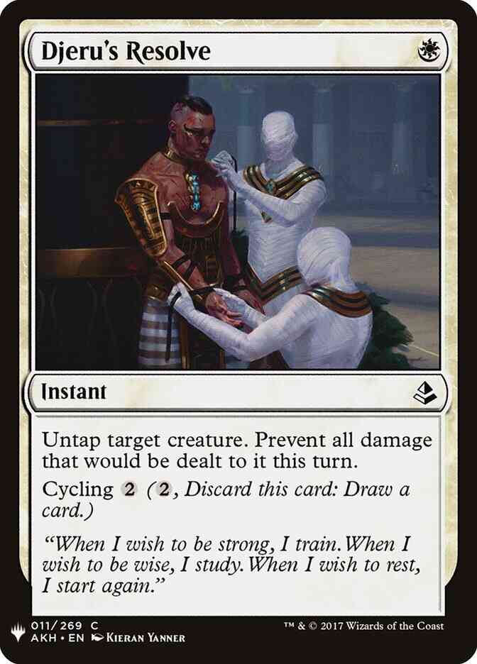 Djeru's Resolve [AKH-11] [The List] [Non-Foil]