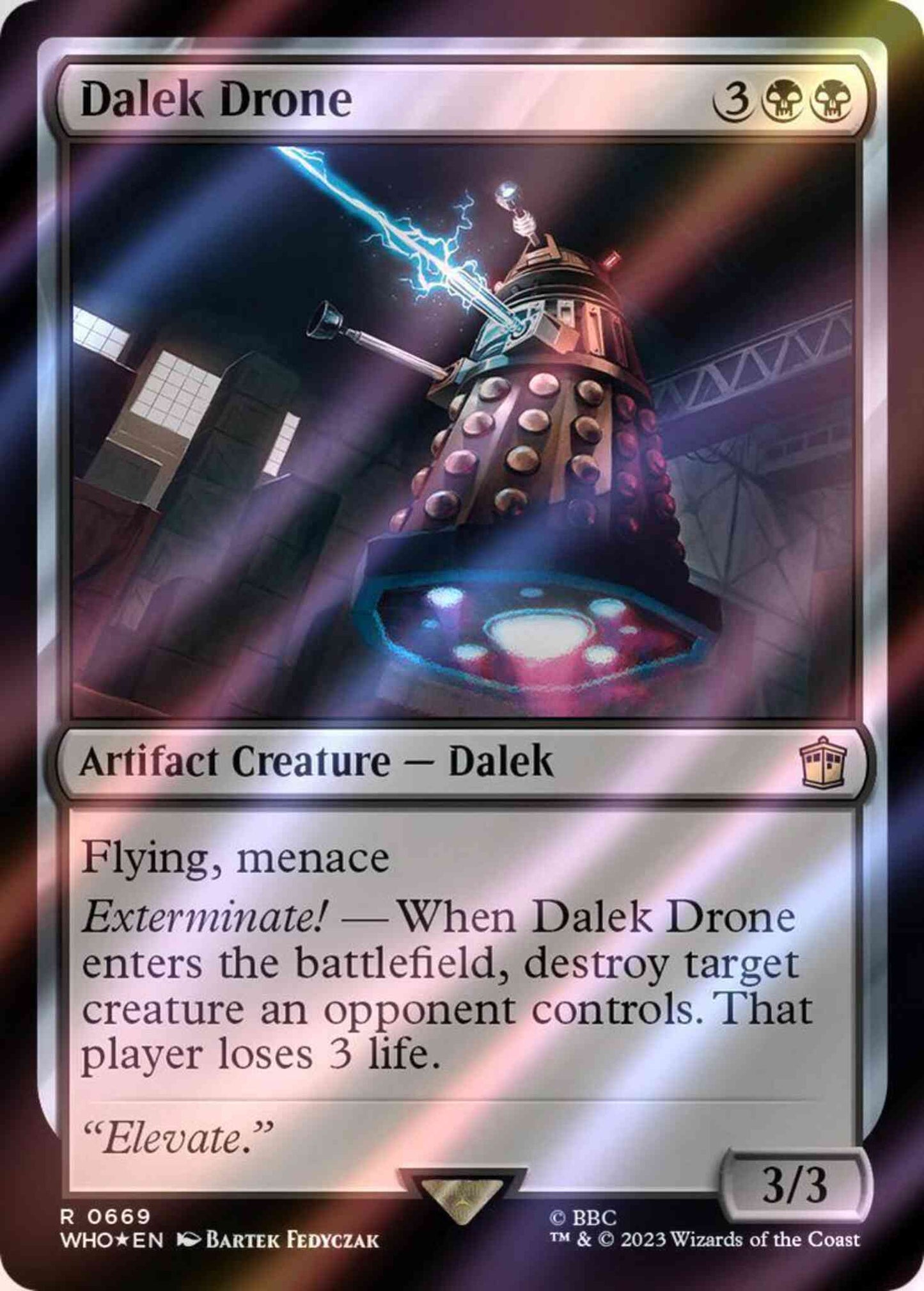 Dalek Drone [669] [Universes Beyond: Doctor Who] [Surge Foil]