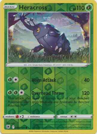 Heracross - 008/189 - Common [swsh10-008] [Reverse Holo]