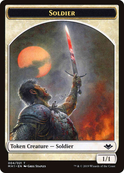 Golem Token (18) // Soldier Token (04) [Modern Horizons Tokens] [Non-Foil]