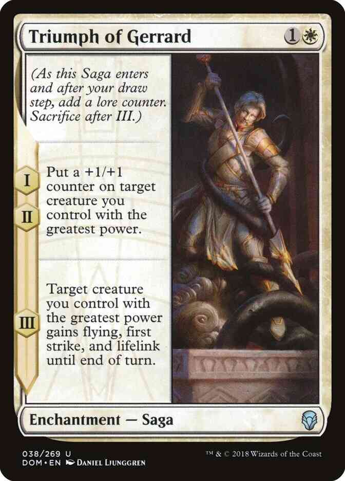 Triumph of Gerrard [38] [Dominaria] [Non-Foil]