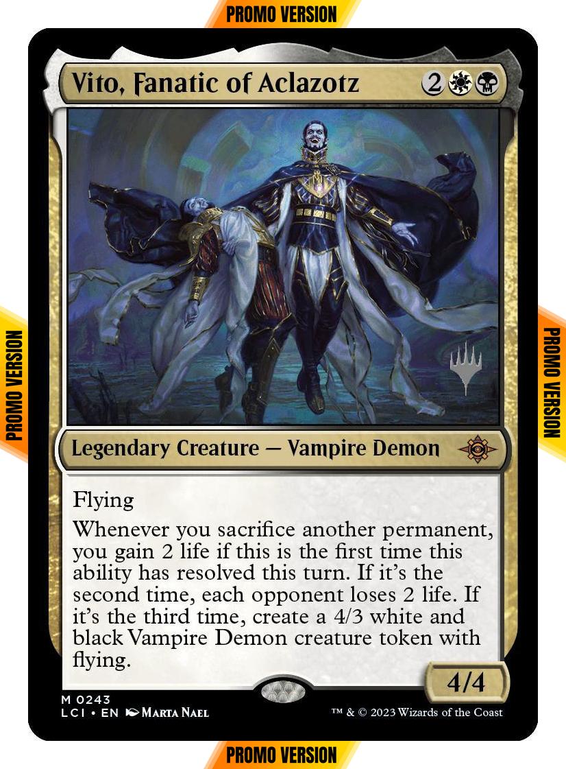 Vito, Fanatic of Aclazotz [243p] [Promo Pack] [The Lost Caverns of Ixalan: Promos] [Non-Foil]