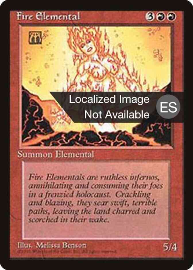 Fire Elemental - Korean [191] [Fourth Edition Black Border: Korean] [Non-Foil]