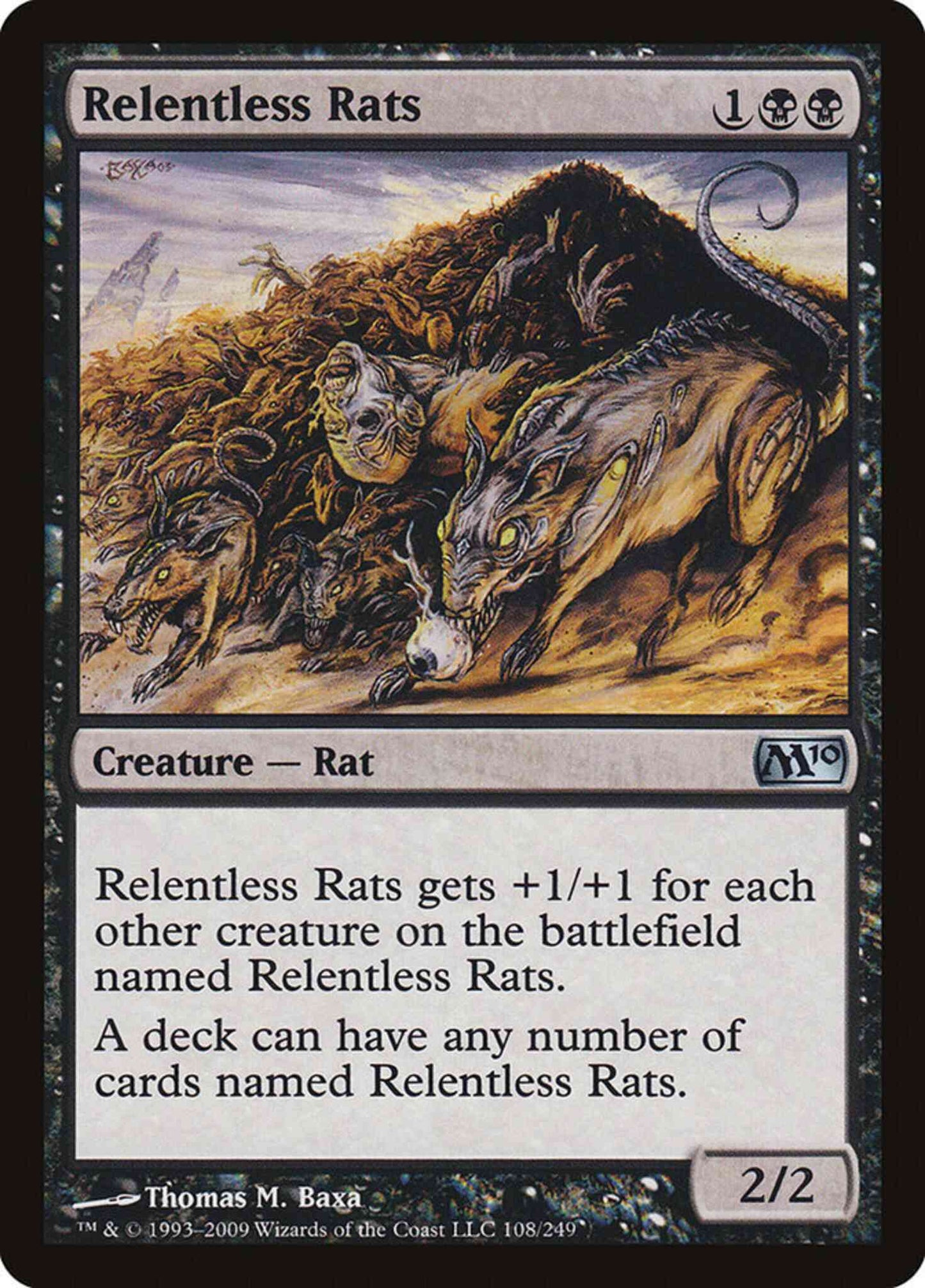 Relentless Rats [108] [Magic 2010] [Non-Foil]