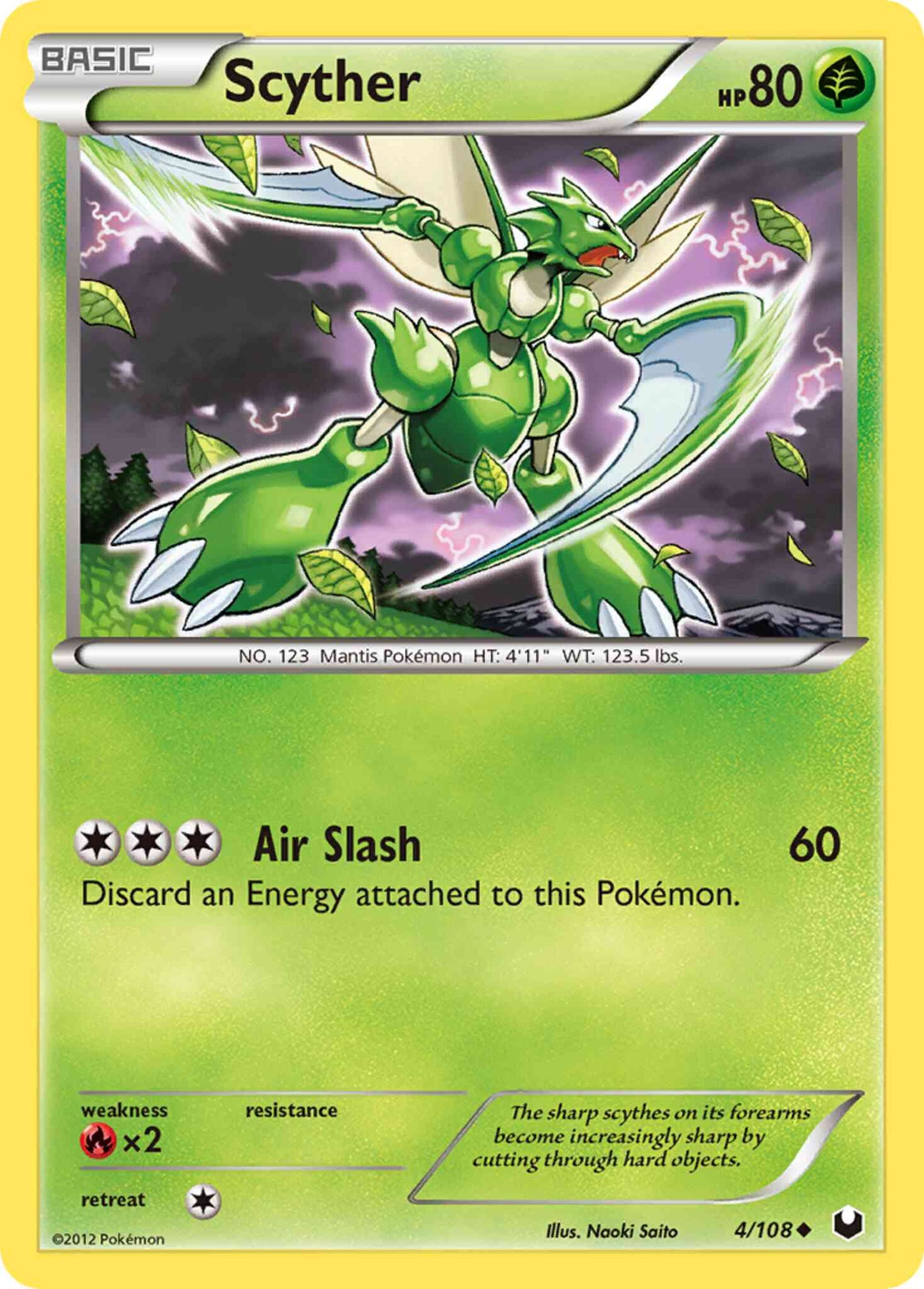Scyther - 4/108 - Uncommon [bw5-4] [Non-Holo]