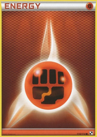 Fighting Energy - 110 - Promotional - Crosshatch Holo Pokemon League Quake Season 2012 [Reverse Holo]