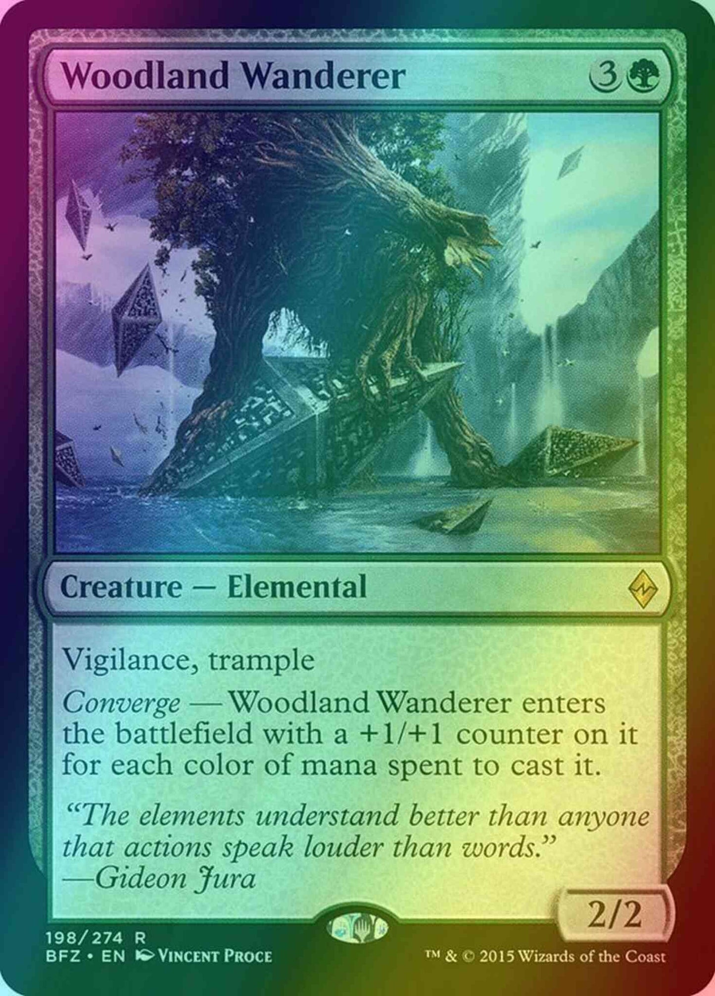 Woodland Wanderer [198] [Battle for Zendikar] [Foil]