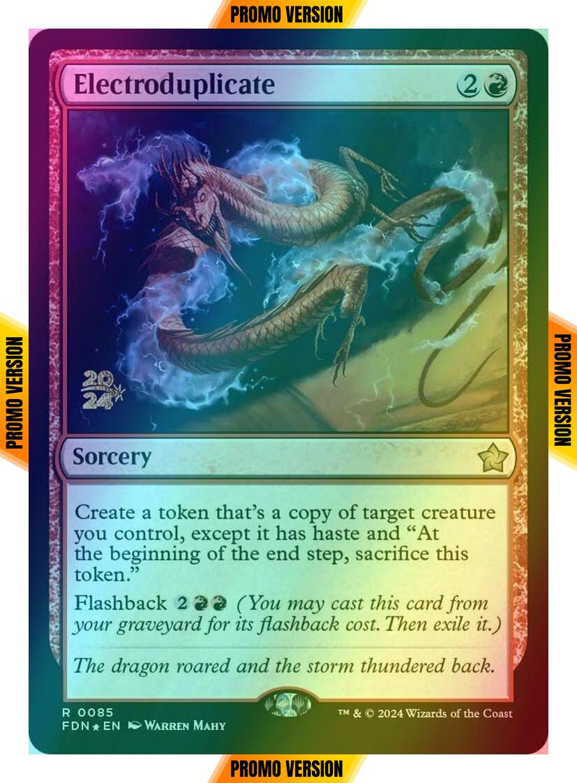 Electroduplicate [85s] [Prerelease] [Foundations: Promos] [Foil]