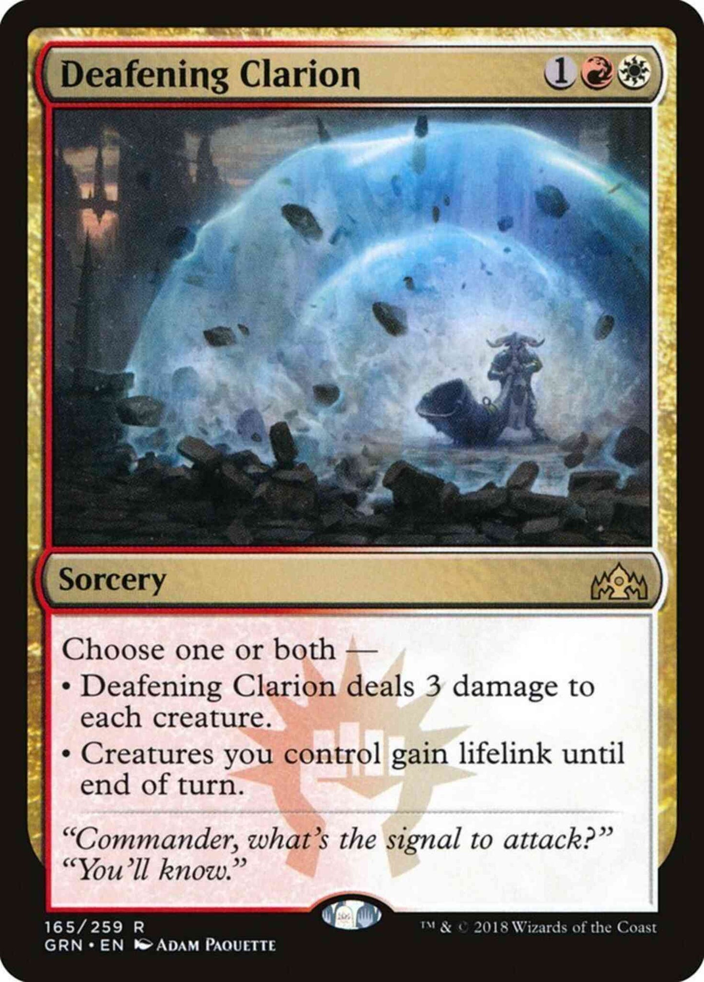 Deafening Clarion [165] [Guilds of Ravnica] [Non-Foil]