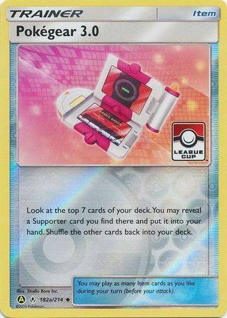 Pokegear 3.0 - 182a/214 - Pokemon League Cup Promo [Reverse Holo]