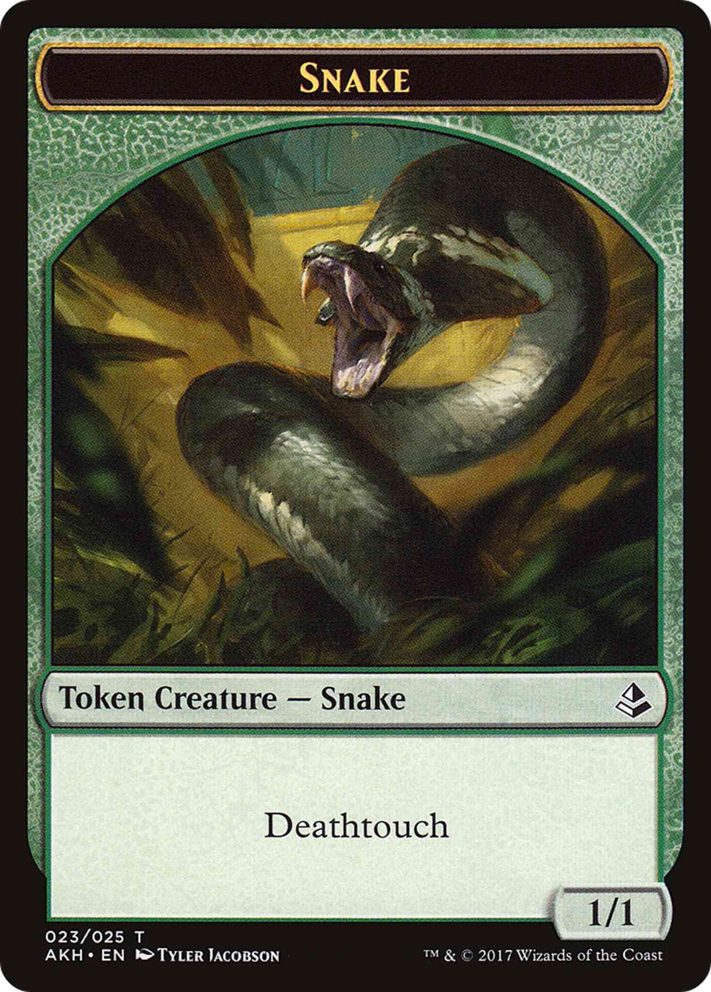 Snake Token [23] [Amonkhet Tokens] [Non-Foil]