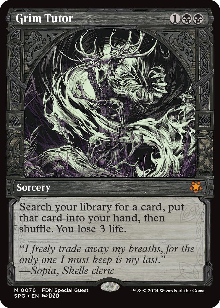 Grim Tutor [76] [Showcase] [Special Guests] [Non-Foil]