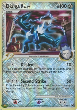 Dialga [G] - 7/127 - Crosshatch Holo Pokemon League Cyrus Season Promo [Reverse Holo]