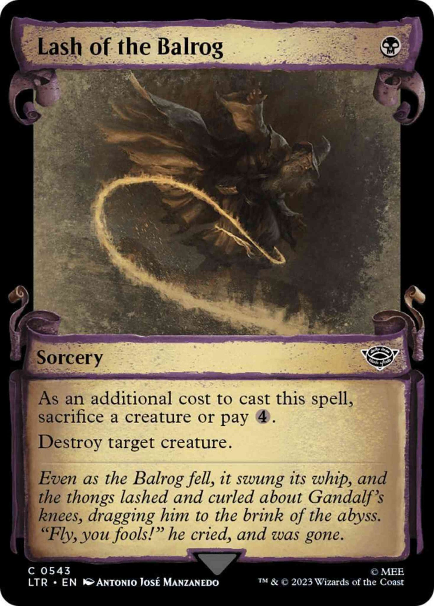 Lash of the Balrog [543] [Scrolls Showcase] [The Lord of the Rings: Tales of Middle-earth] [Non-Foil]