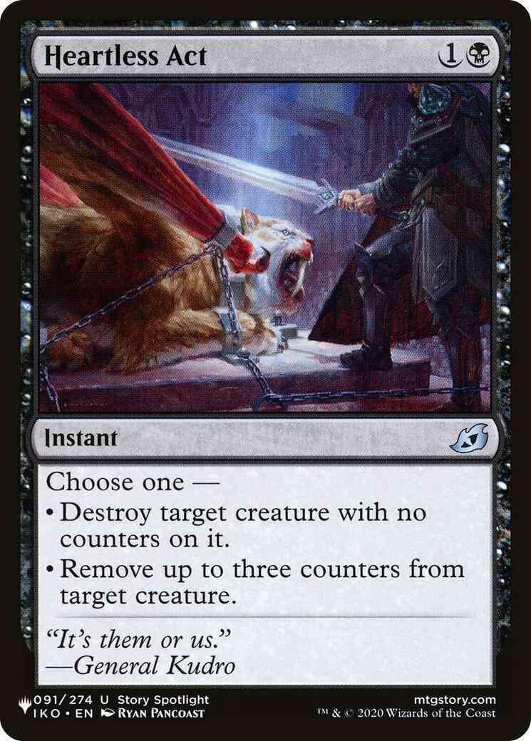 Heartless Act [IKO-91] [The List] [Non-Foil]