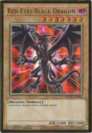 Red-Eyes Black Dragon - MGED-EN003 - Premium Gold Rare - 1st Edition