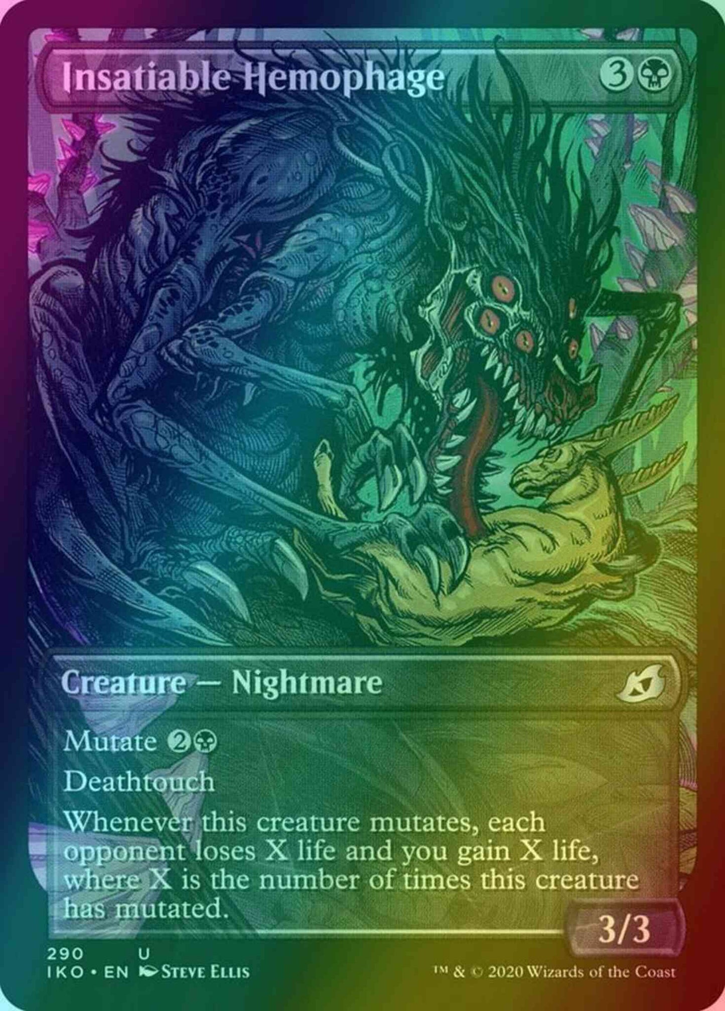 Insatiable Hemophage [290] [Alternate Art] [Ikoria: Lair of Behemoths] [Foil]
