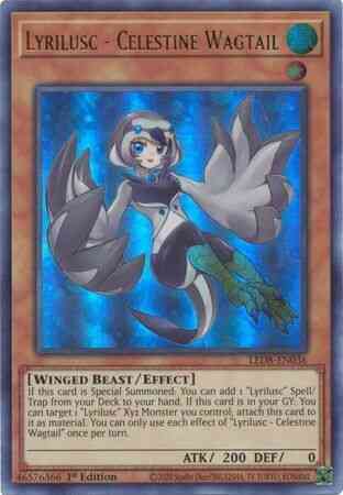 Lyrilusc - Celestine Wagtail - LED8-EN036 - Ultra Rare - 1st Edition