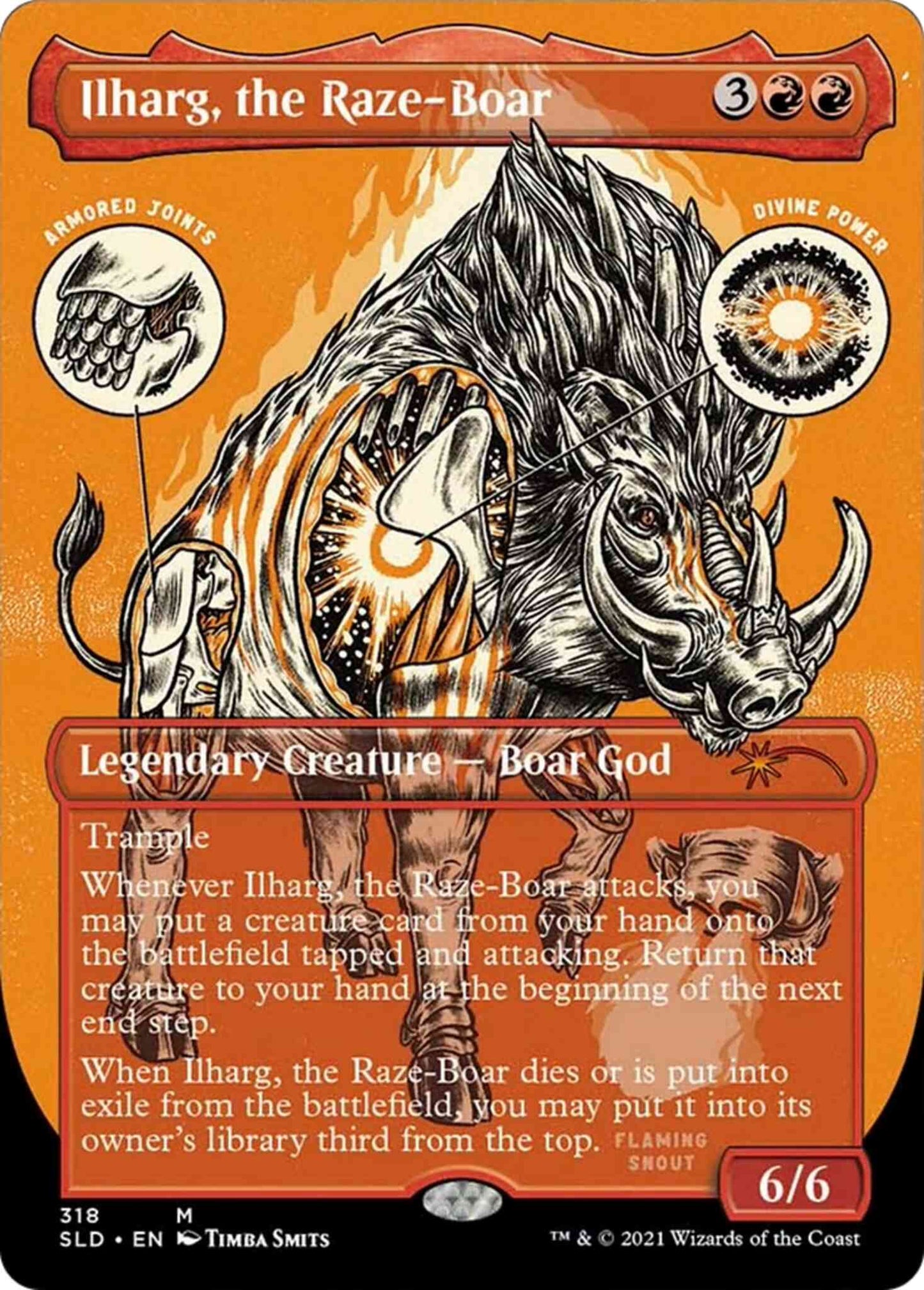 Ilharg, the Raze-Boar [0318] [Borderless] [Monster Anatomy 101] [Secret Lair Drop] [Non-Foil]