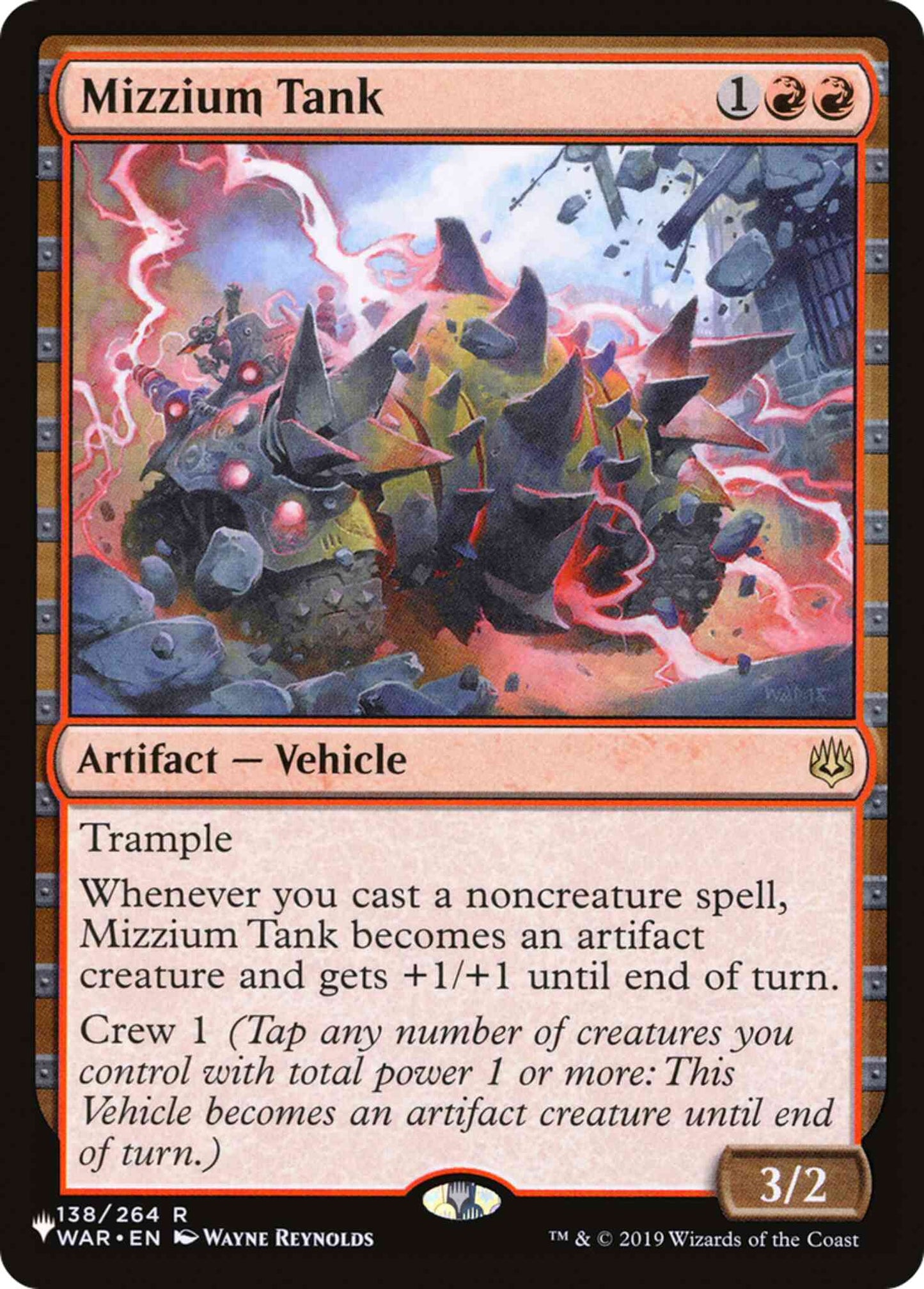 Mizzium Tank [WAR-138] [The List] [Non-Foil]