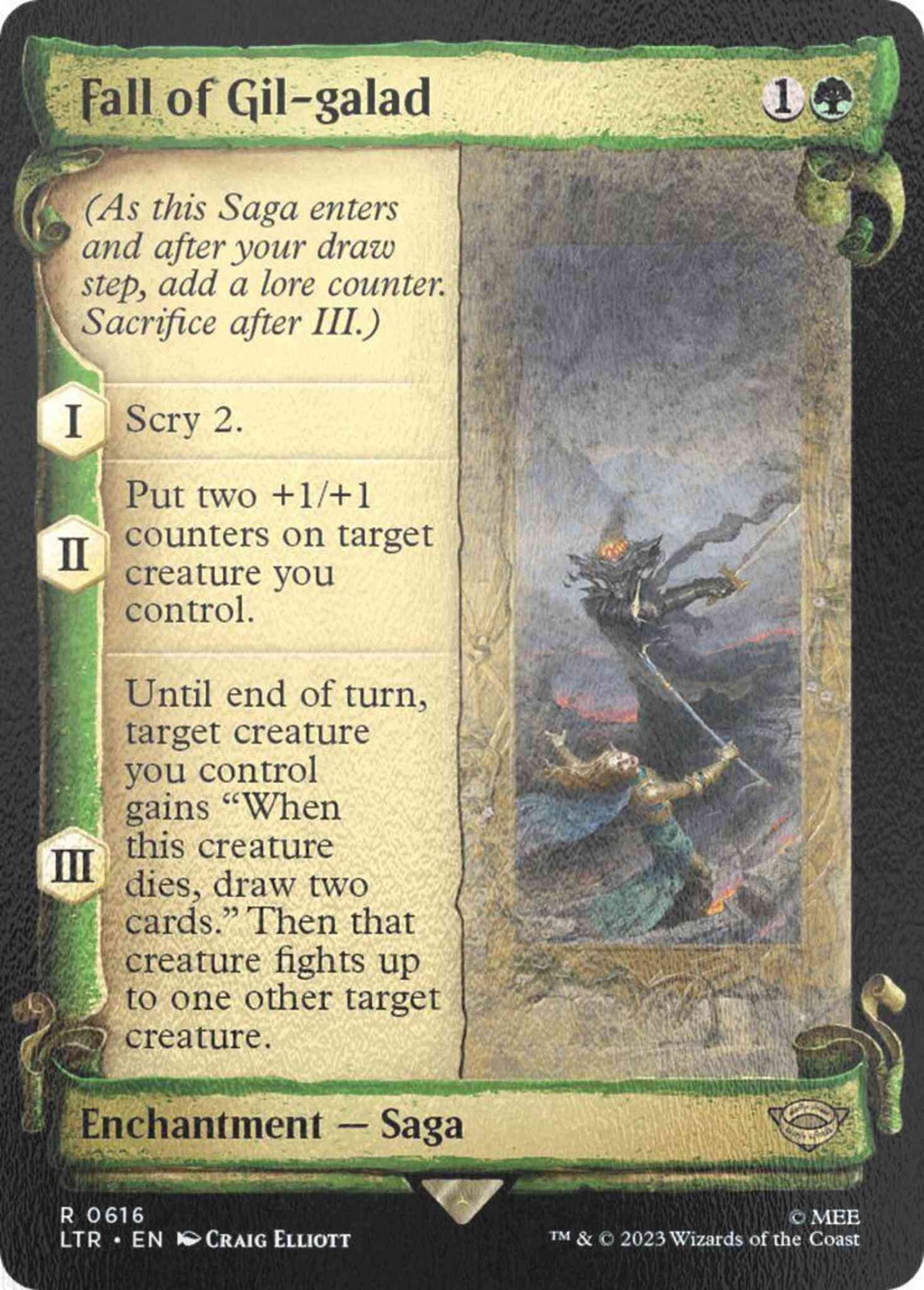 Fall of Gil-galad [616] [Scrolls Showcase] [The Lord of the Rings: Tales of Middle-earth] [Silver Foil]