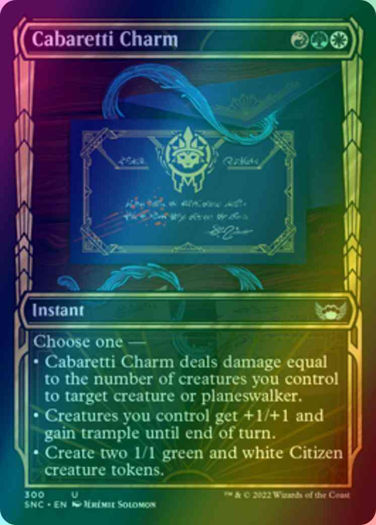 Cabaretti Charm [300] [Golden Age Showcase] [Streets of New Capenna] [Foil]