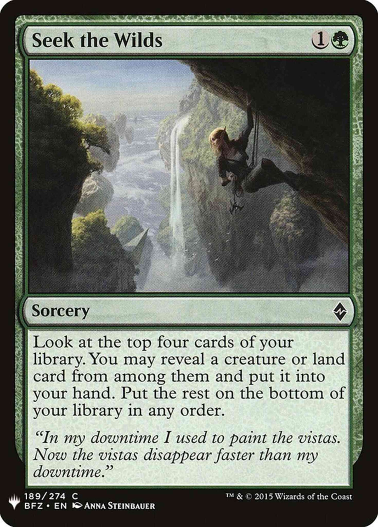 Seek the Wilds [BFZ-189] [The List] [Non-Foil]